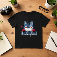 Camiseta Unisex de Jersey 100% Algodón, 210 g/m², Estilo Casual, Manga Corta, Corte Regular, Logotipo de Rosas con Impresión Personalizada en la Parte Delantera