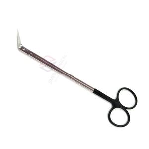 Ciseaux vasculaires angulaires DeBakey de 7 pouces, longueur de lame de 60 mm, revêtement noir, poignée annulaire, outil chirurgical manuel réutilisable de précision - Product Image 2