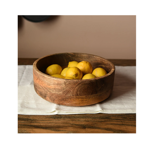 Tazón de fruta de masa de madera para decoración del hogar Tazón y servir frutas y velas Tazón personalizado Productos al por mayor - Product Image 2