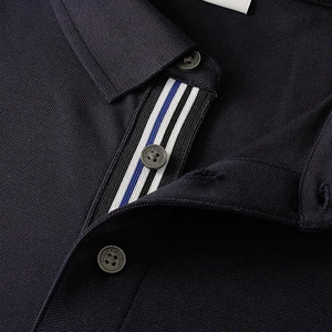 เสื้อโปโลปักลายสำหรับผู้ชายเสื้อโปโลทรงพอดีตัวผ้าโพลีเอสเตอร์น้ำหนักเบาระบายอากาศได้ดีป้องกันริ้วรอยแขนสั้นลำลอง - Product Image 3