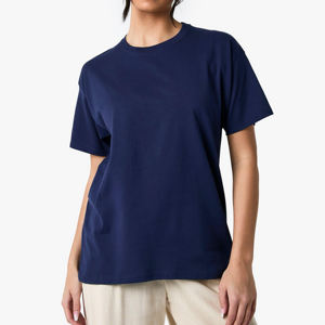 Camiseta de algodón 100% de alta calidad, proveedor de ropa de calle, camiseta Unisex de Hip Hop, camiseta de gran tamaño para mujer - Product Image 1