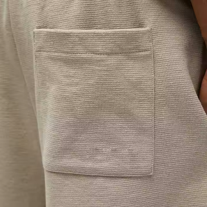 High Quality 100% Cotton Black Workout Clothes Yoga Shorts <b>Men</b> <b>t</b> <b>Shirts</b> and Gym Shorts Set - Product Image 3