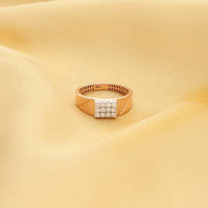Bague classique pour homme avec diamant - Product Image 1