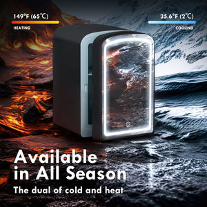 <span class=keywords><strong>Nevera</strong></span> <span class=keywords><strong>pequeña</strong></span> inteligente de 4L, <span class=keywords><strong>nevera</strong></span> compacta de escritorio, belleza, iluminación Led de alta definición, espejo de maquillaje, <span class=keywords><strong>nevera</strong></span> <span class=keywords><strong>para</strong></span> el cuidado de la piel - Product Image 4