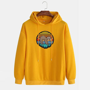 Pull-over personnalisé à capuche en coton épais vierge Vintage Distressed Sweat à capuche surdimensionné pour hommes - Product Image 2