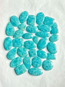 Lot en gros de cabochon en hémimorphite bleu naturel en pierre précieuse pour la fabrication de bijoux en forme de mélange - Product Image 2