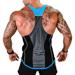 Tank Top binaraga kustom untuk pria, Tank Top Stringer Fitness polos, Gym, Tank Top kebugaran 2025 - Product Image 3