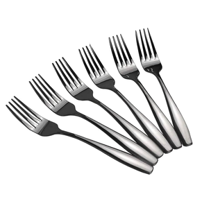 Fourchettes de luxe 6 pièces en acier inoxydable Cuillère à dessert Fourchette à dessert Cuillère à thé en dessous de votre budget - Product Image 5