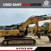 Nouvelle pelle sur chenilles SANY SY215C de 21 tonnes, excavatrice hydraulique moyenne, machine de terrassement et d'excavation SANY pour l'exploitation minière