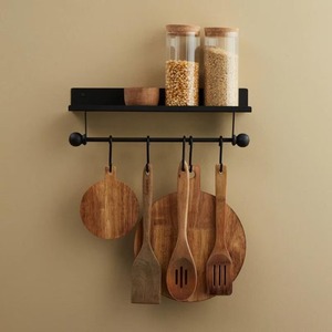 Vente en gros d'accessoires de rangement pour la cuisine Porte-épices Porte-ustensiles en métal Étagère à usages multiples dans la cuisine - Product Image 4