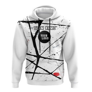 Sweat-shirts personnalisés avec logo brodé 3D, motifs par sublimation, pour le hockey sur glace, 100% coton, respirants, unisexes, pour l'été - Product Image 4