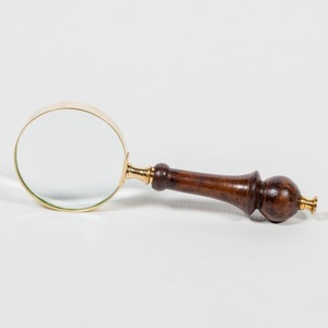 Loupe aspect antique poignée polie cadre en métal pour la décoration de la maison pour les collectionneurs lecture espaces d'étude anniversaires - Product Image 5
