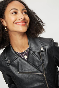 Chaqueta de Motocicleta de Cuero Premium Personalizada para Mujer, Teñida Lisa, Tejida, Transpirable, Ropa de Abrigo de Invierno - Product Image 6