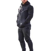 Survêtement à capuche léger délavé à l'acide, couleurs personnalisées, broderie, pour homme, tendance vintage, 100% coton, molleton bouclette imprimé