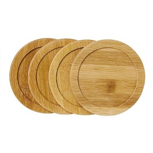Posavasos de madera de acacia de fábrica personalizada y al por mayor, posavasos de madera de nogal, posavasos de haya para taza de té y café - Product Image 5