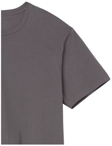 T-shirt basique en coton uni pour homme, tissu lisse, fabrication OEM ODM - Product Image 2