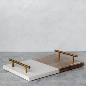 Bandeja Navideña Moderna Exclusiva de Mármol/Madera, Directo de Fábrica, Alta Calidad, Personalizable, Bajo Precio, Envío Rápido, Decoración de Gran Venta - Product Image 3