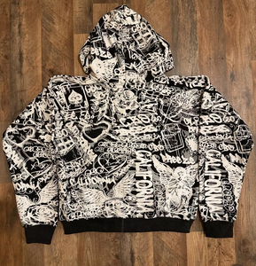 Alta demanda con capucha Slim Fit conjuntos de chándal para hombre 100% algodón Color personalizado Logo impresión cordón cintura cierre de cremallera - Product Image 4