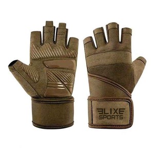 Weightlifting Gym Workout Powerlifting Silicone Sport Wrist Support Fitness Padding Cross Training Weights <b>Gloves</b> - Product Image 6