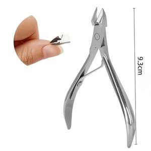 Coupe-ongles en acier inoxydable pour ongles épais et incarnés, outil de coupe de précision, outil de manucure et de pédicure pour salon et maison, 1 pièce - Product Image 1