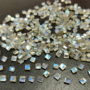 ลาบราดอไรต์ธรรมชาติ6มม. เจียระไนเหลี่ยมเพชรพลอยลาบราดอไรต์หลวม - Product Image 1