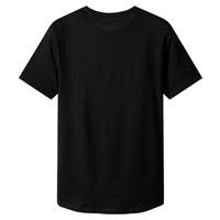 T-shirt pour homme à manches courtes, tendance, personnalisé, en mélange polyester/coton, imprimé à l'écran, motif uni, écologique, léger