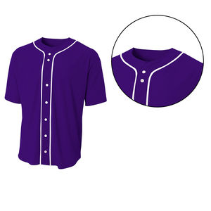 Maillot de baseball pour hommes de qualité professionnelle séchage rapide 100% Polyester étiquette personnalisée conception unie meilleurs ensembles Style de haute qualité - Product Image 5