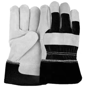 Guantes de Seguridad Industriales y de Construcción, de Cuero Vacuno Dividido, Transpirables, Duraderos, Resistentes a Vibraciones y Antiestáticos - Product Image 5