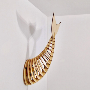 Whale Sculpture <b>Nursery</b> Night Light. Coastal <b>Wall</b> Sconce. Marine Beach House <b>Decor</b> Handmade Stand High Quality Lamp - Product Image 2