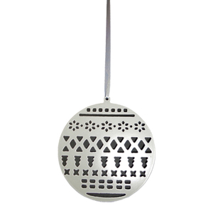 Ornement en métal à la vente chaude, ornement rond élégant pour la décoration de l'arbre de Noël - Product Image 5