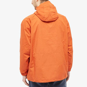 Veste coupe-vent athlétique pour homme à capuche, anti-UV, imperméable, tissu performant, commandes en gros, coupe ample, service OEM, logo frontal - Product Image 3