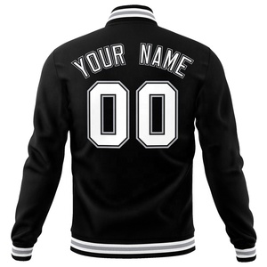 Customize Wholesale Mens Blank Winter Coats Letterman Team <b>Plain</b> <b>Varsity</b> Plus Size <b>Jackets</b> Front Custom Printed Designs for - Product Image 4