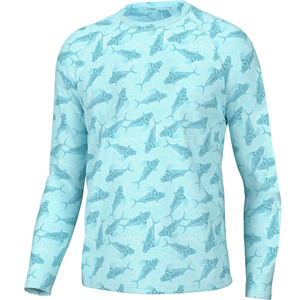Nouveauté Maillot de pêche avec logo personnalisé Chemise vierge à manches longues en polyester haute performance teinture à séchage rapide sublimation - Product Image 3
