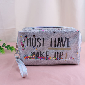 Bolsa de almacenamiento de arena movediza, bolsa de cosméticos de PVC, bolso de moda para mujer, bolsa de cosméticos de moda transparente - Product Image 3