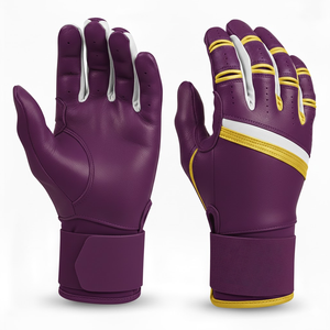 Gants de frappe de baseball en cuir de vachette légers et personnalisables, design ventilé des doigts pour une puissance accrue et une utilisation prolongée - Product Image 4