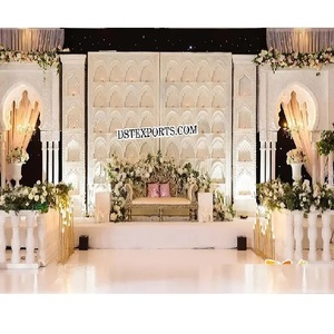 Decoración de Ensueño Musulmana para Escenario de Walima, Tema Árabe, Recepción de Boda, Escenario de Boda India, Recepción Abierta de Bollywood, Reino Unido - Product Image 1