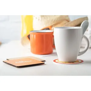 Sous-verre promotionnel personnalisable en bois HDF pour merchandising - Product Image 5