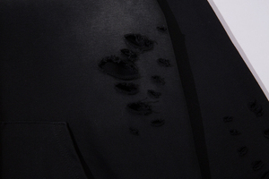 Sudadera de felpa francesa de gran tamaño de alta calidad con relieve sin cuerda Material de algodón Sudaderas con capucha vintage de lavado ácido personalizadas de peso pesado - Product Image 6