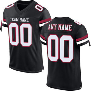 Vente en gros d'usine de maillots de football américain pour hommes chemise et short à manches courtes avec broderie cousue personnalisée - Product Image 1