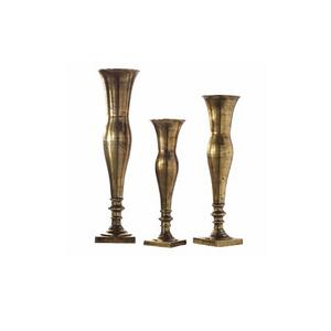 แจกันตกแต่งบ้านทองเหลืองคุณภาพพิเศษ ขนาดและรูปทรงปรับแต่งได้ แจกันดอกไม้สำหรับงานแต่งงานและงานอีเว้นท์ - Product Image 1