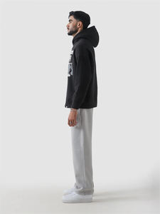 Sudadera con Capucha Oversize de Algodón Pesado para Hombre, Diseño Gráfico 'School Ruins Creativity', Unisex, Ajuste Holgado, Estilo Streetwear - Product Image 4