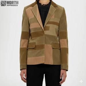 Chaqueta de Cuero Genuino para Mujer, Tendencia 2025, Personalizada, Tejida, Transpirable, de Invierno, Manga Larga, Alta Calidad - Product Image 1