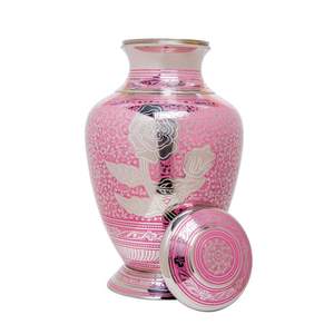 Urna Funeraria de Estilo Americano para Adultos, Diseño de Rosa Divina, Acabado de Alto Brillo, Capacidad de 200 Pulgadas Cúbicas, Color Personalizado - Product Image 2