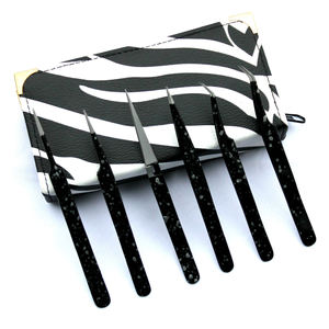 Angled <b>Eyelash</b> <b>Tweezers</b> For Lash Isolation Professional Lash Pickup <b>Tweezers</b> Stainless Steel Material <b>Eyelash</b> <b>Tweezers</b> Sale - Product Image 2