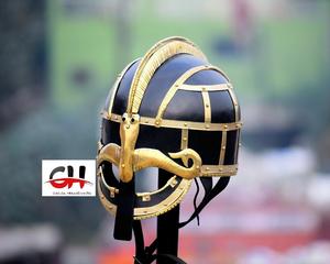 Casque de chevalier médiéval classique Viking Design nasal en métal - Product Image 1