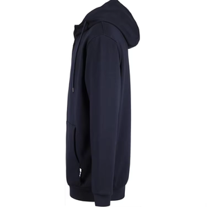 Vente en gros de sweats à capuche pour hommes de haute qualité, coupe classique, logo personnalisé, élégant, hiver, fermeture éclair, imperméable, poche brodée, design en vrac - Product Image 3