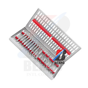 Kit d'instruments chirurgicaux endodontiques dentaires manuels en acier inoxydable 13 pièces fabrication médicale Bexpo - Product Image 1