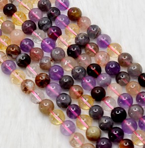 Cuentas Sueltas de Cristal Redondas de 8mm, Super Siete, Semipreciosas y Curativas, para la Fabricación de Joyería y Meditación, a Precio de Mayoreo - Product Image 5