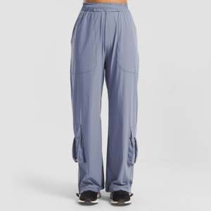 Pantalones Casuales para Mujer, Transpirables, Color Azul Claro, Tipo Cargo, Talla XL, Tejido Ligero para Primavera y Otoño - Product Image 2