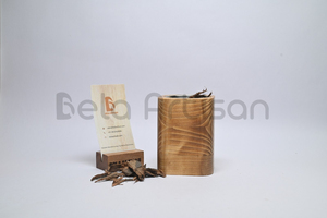 Brûleur d'encens en bois Mabkhara oud Brûleur à bois non électrique Meilleur pour les cheveux Usine directe par Bela Artisan - Product Image 3